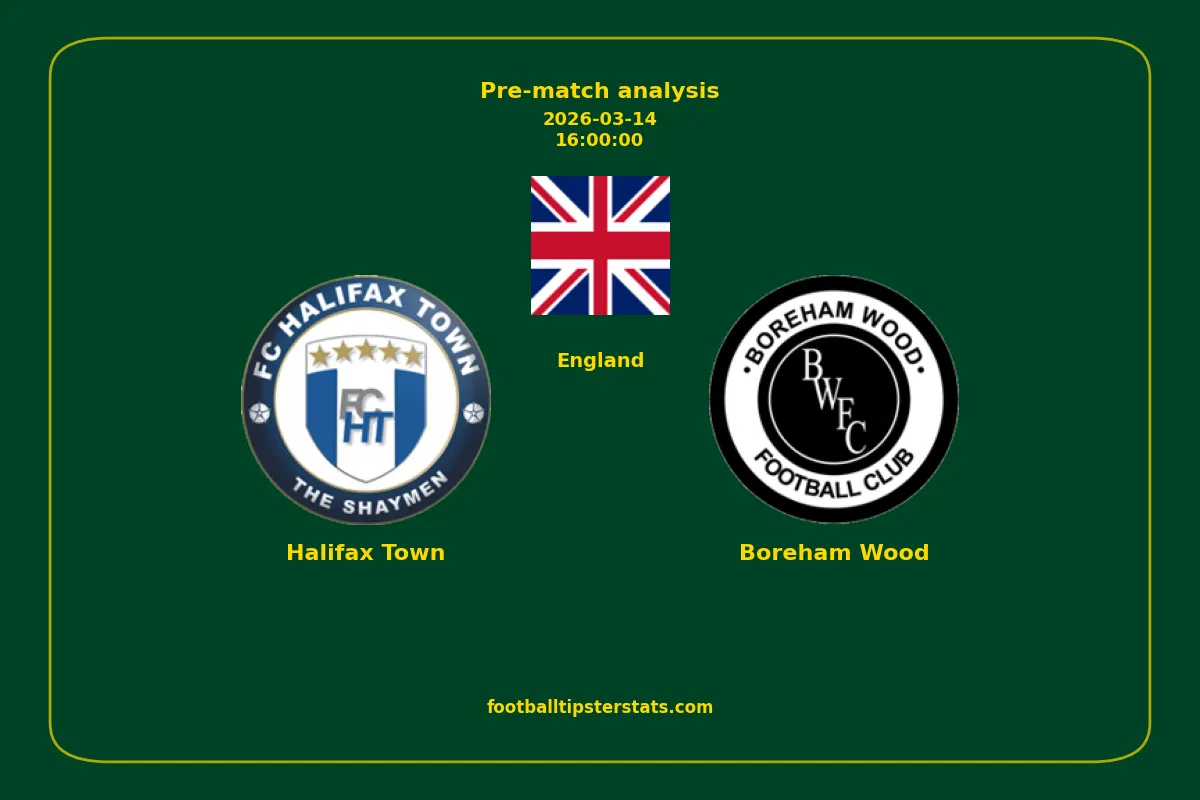 Pre-match analysis: Halifax Town vs Boreham Wood on 2026-03-14